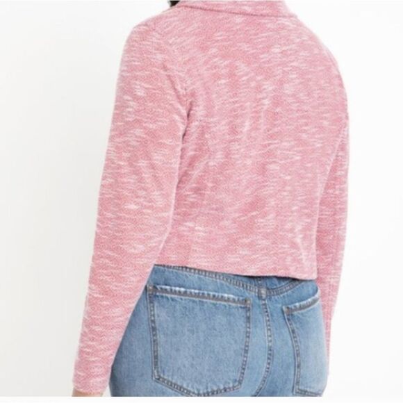 Eloquii Soft Knit Moto Jacket Size 14/16 In Red - Picture 10 of 10